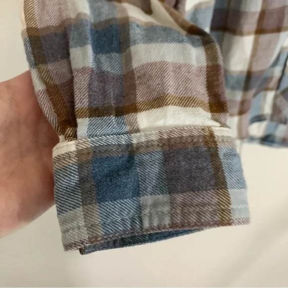 Aritzia Wilfred Free Plaid Long Sleeve 100% Cotton Button Down Shirt  S - Picture 7 of 10